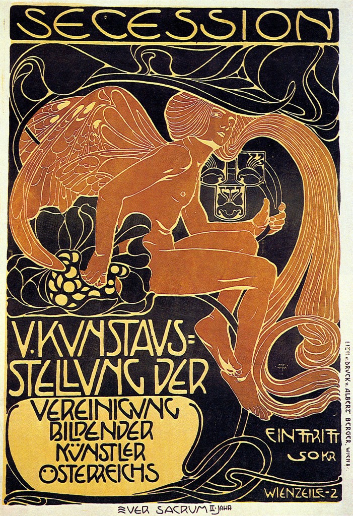 Koloman Moser - Vienna Secession, Fifth Exhibition poster 